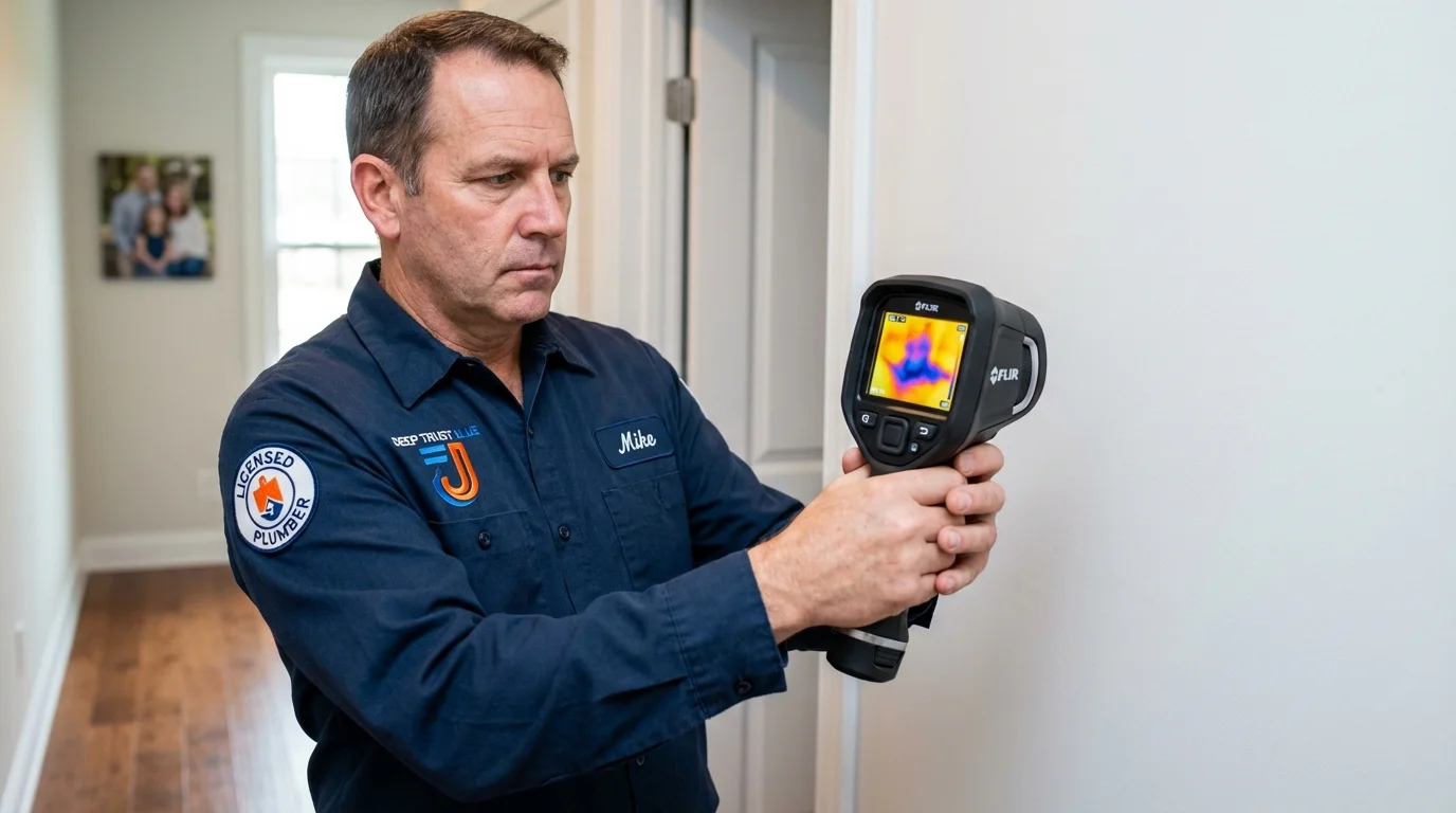 Thermal imaging leak detection by Johns Plumbing LLC in Philmont